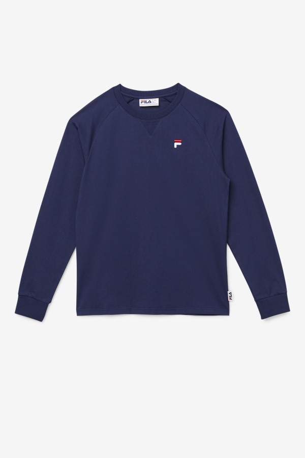 Peacoat Fila Outlets Flynn Long Sleeve Tee