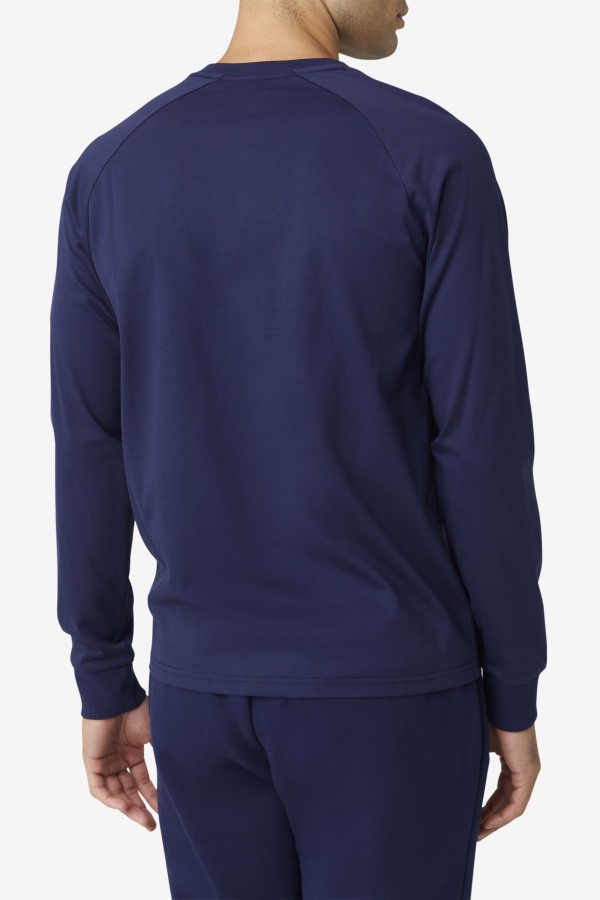 Peacoat Fila Outlets Flynn Long Sleeve Tee