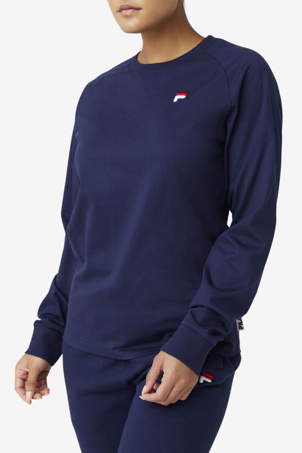 Peacoat Fila Outlets Flynn Long Sleeve Tee