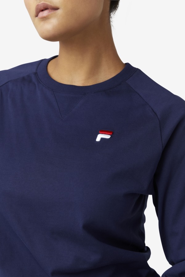 Peacoat Fila Outlets Flynn Long Sleeve Tee