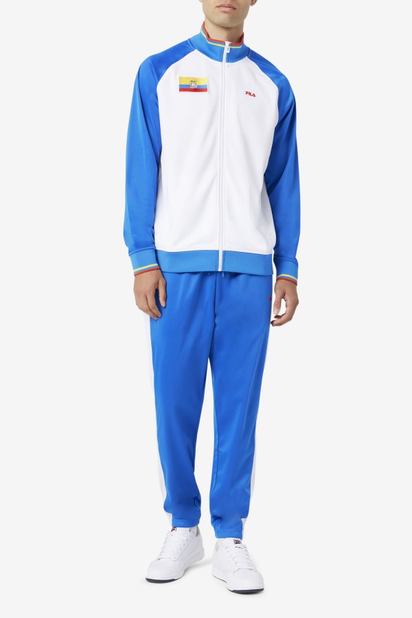 Ecuador Track Pant Blue/White/Fiery Red Fila Outlets