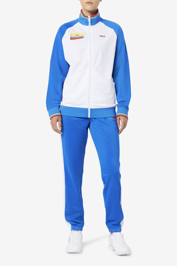 Ecuador Track Pant Blue/White/Fiery Red Fila Outlets