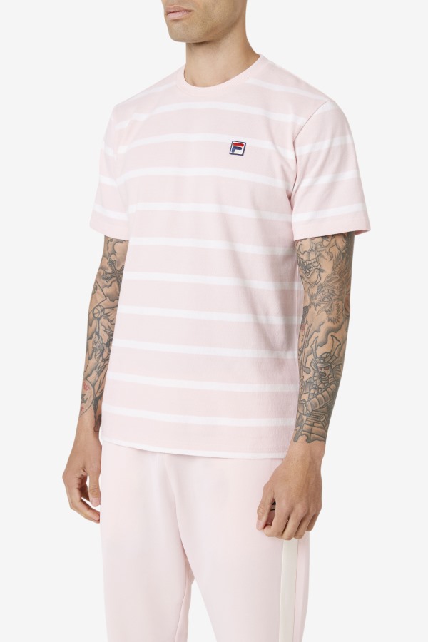 Pink/White Fila Outlets Deny Crew