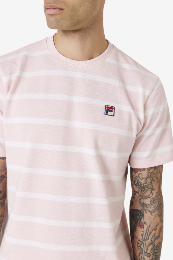 Pink/White Fila Outlets Deny Crew