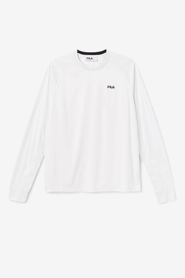 Nimbus Cloud/Black Fila Outlets Jazam Long Sleeve Crew