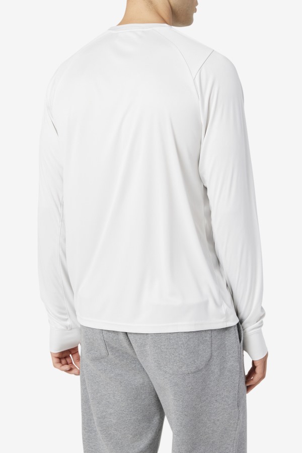 Nimbus Cloud/Black Fila Outlets Jazam Long Sleeve Crew