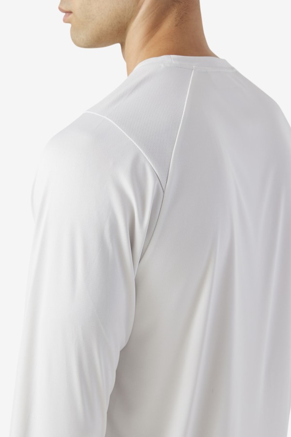 Nimbus Cloud/Black Fila Outlets Jazam Long Sleeve Crew