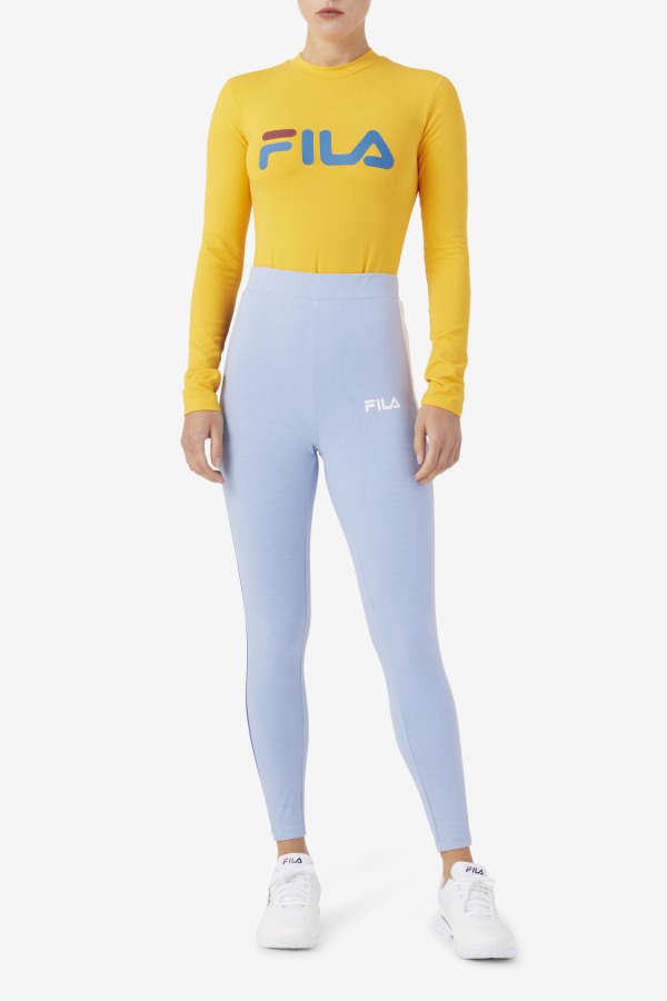 Chaya Bodysuit Yellow/Vallarta Blue/Rhubarb Fila Outlets
