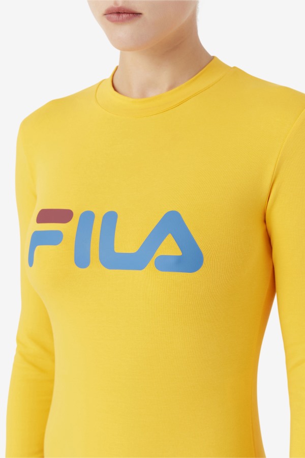 Chaya Bodysuit Yellow/Vallarta Blue/Rhubarb Fila Outlets