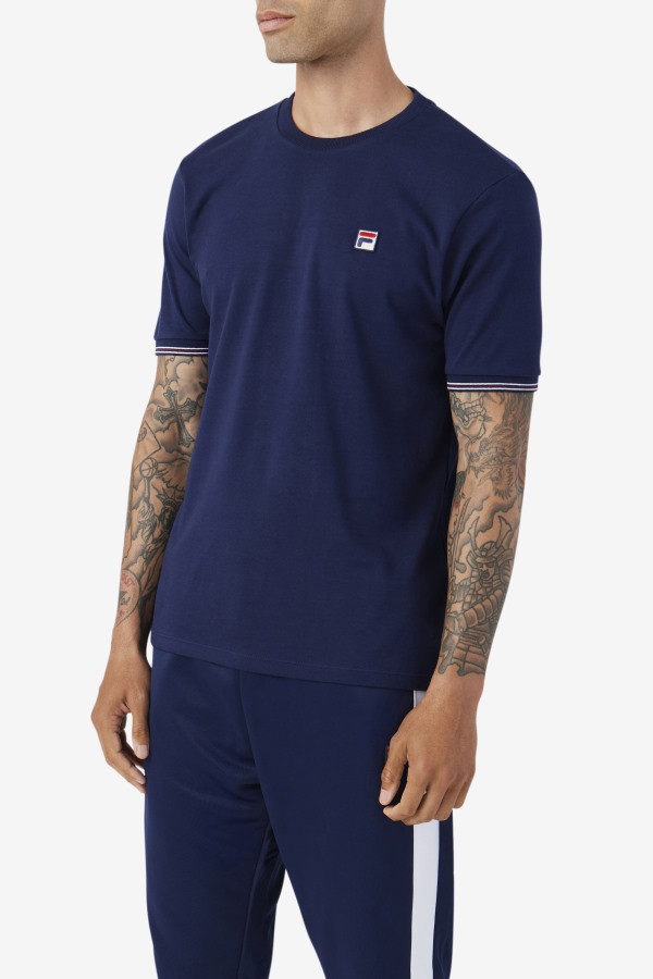 Caleb Crew Fila Outlets Navy