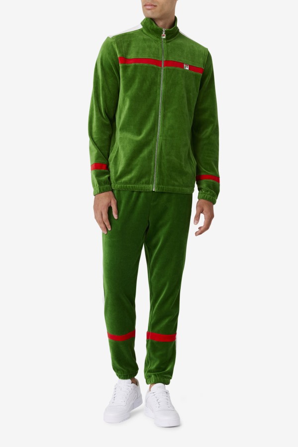Fila Outlets Formal Garden/White/Red Ravid Velour Jacket