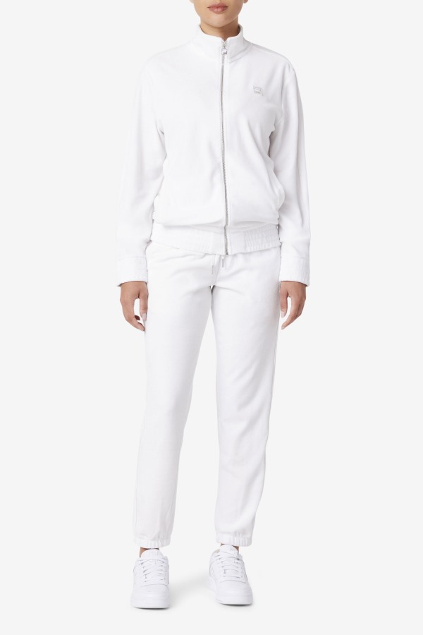 Deverall Velour Pant Fila Outlets White