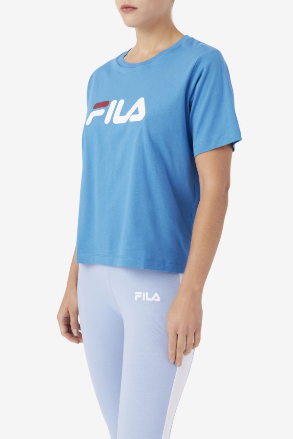 Fila Outlets Thea Tee Vallarta Blue/White/Rhubarb