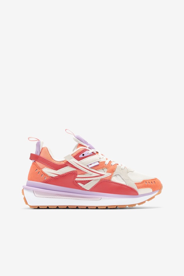 Women's Sandenal Fila Outlets White/Orange/Cayenne