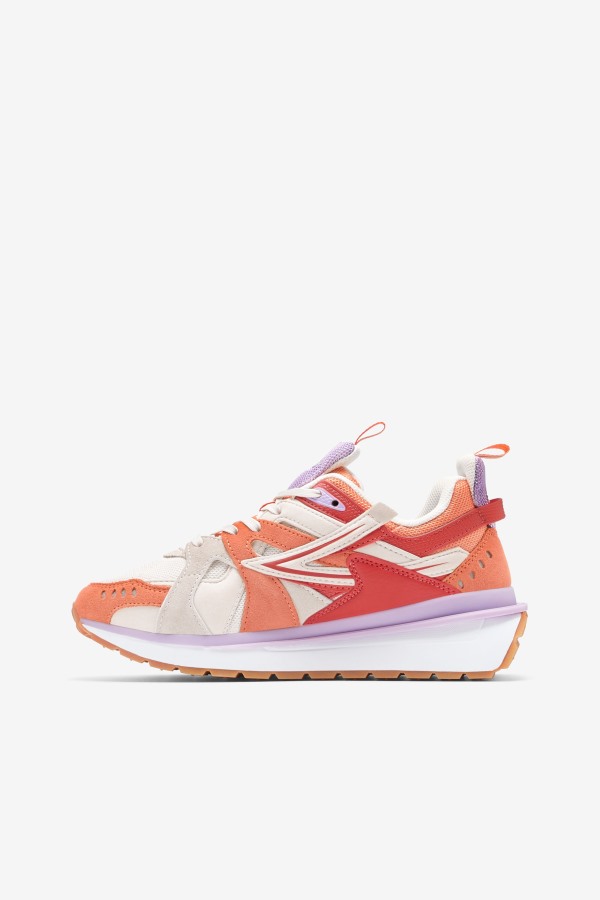 Women\'s Sandenal Fila Outlets White/Orange/Cayenne