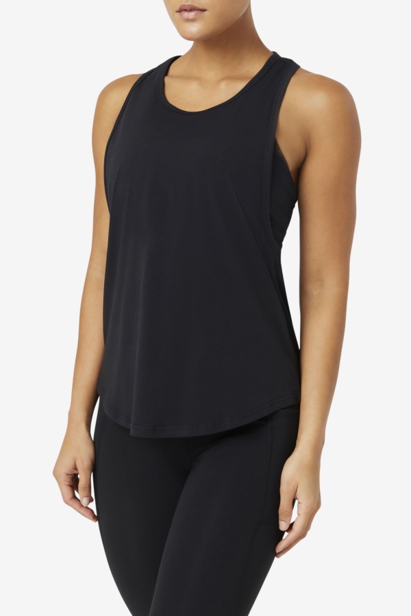 Fi-Lux Long Tank Top Fila Outlets Black