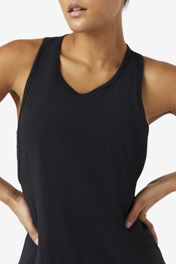 Fi-Lux Long Tank Top Fila Outlets Black
