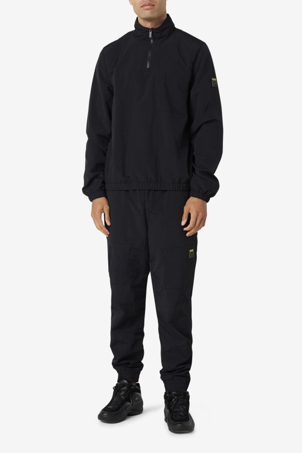 Magnus 1/4 Zip Track Jacket Black Fila Outlets