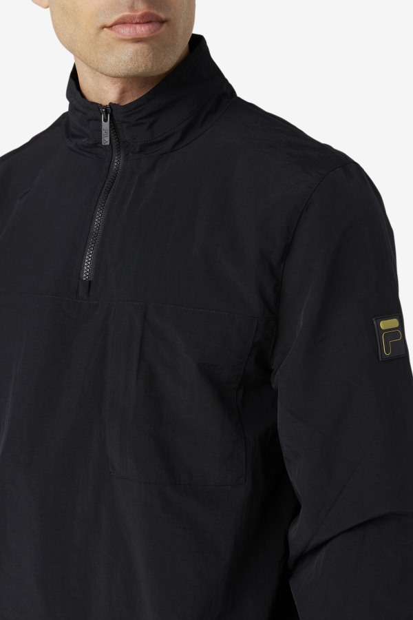 Magnus 1/4 Zip Track Jacket Black Fila Outlets