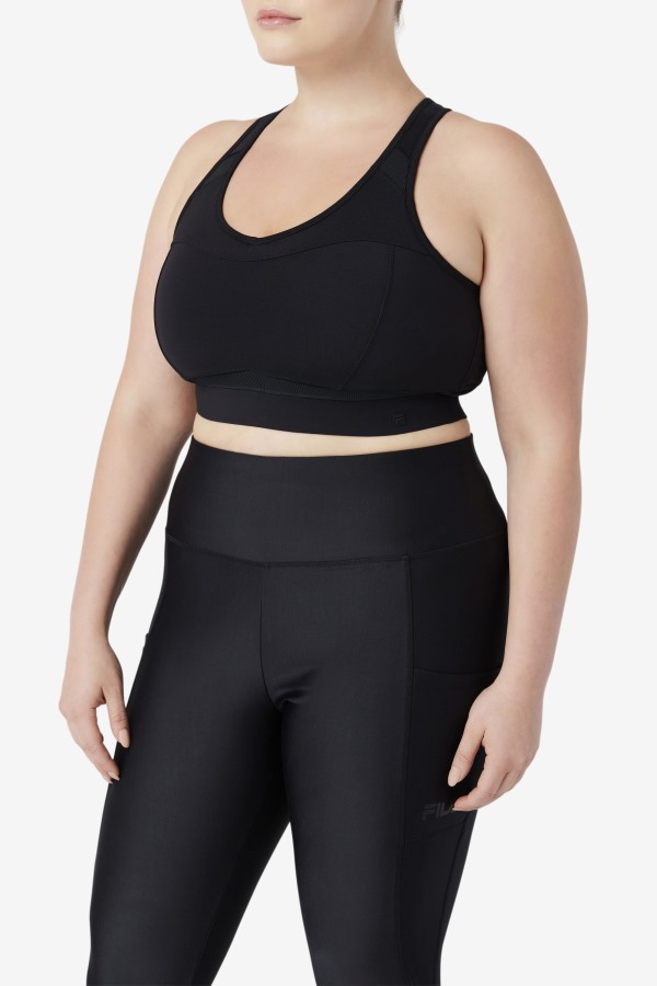 Fila Outlets Uplift Racerback Sports Bra Black