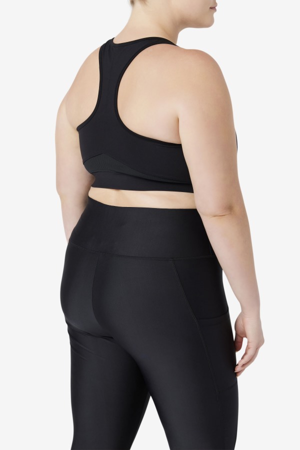 Fila Outlets Uplift Racerback Sports Bra Black