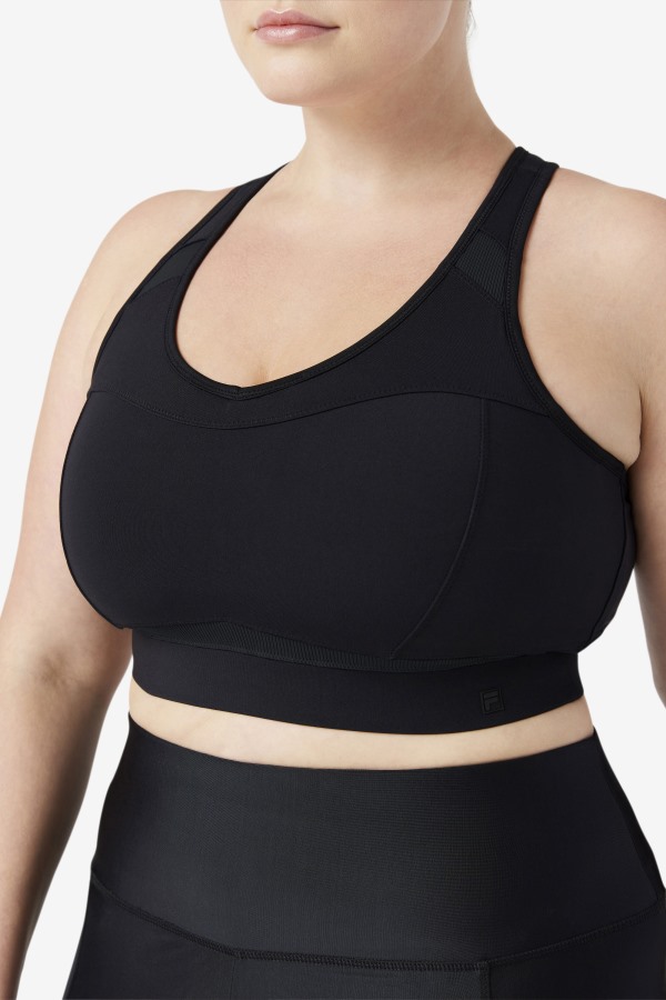 Fila Outlets Uplift Racerback Sports Bra Black
