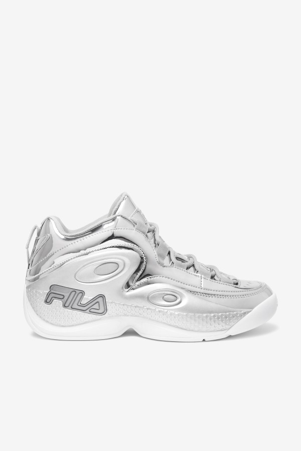 Metallic Silver Fila Outlets Grant Hill 3 Metallic