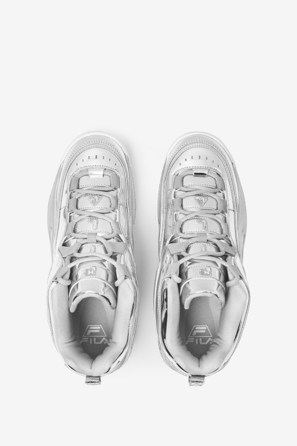 Metallic Silver Fila Outlets Grant Hill 3 Metallic
