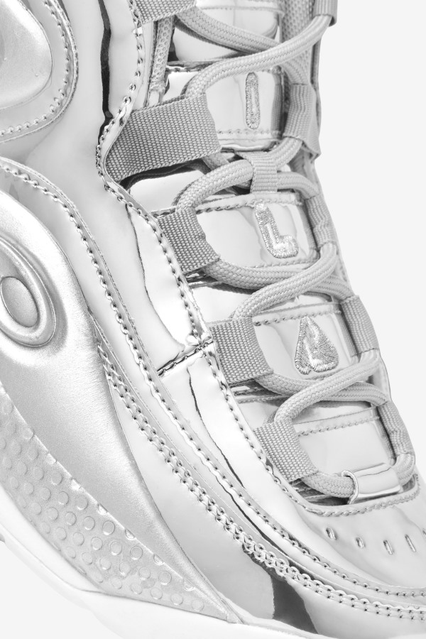 Metallic Silver Fila Outlets Grant Hill 3 Metallic