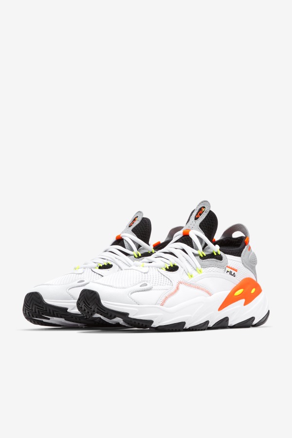 White/Black/Orange Men\'s Ray Tacer Evo 2 Fila Outlets
