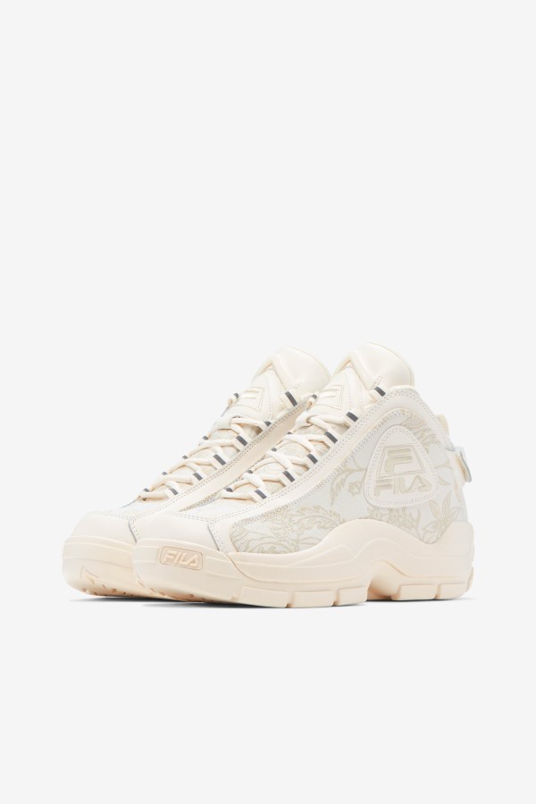 Women\'s Grant Hill 2 Floral Jacquard Gardenia/Turtledove Fila Outlets