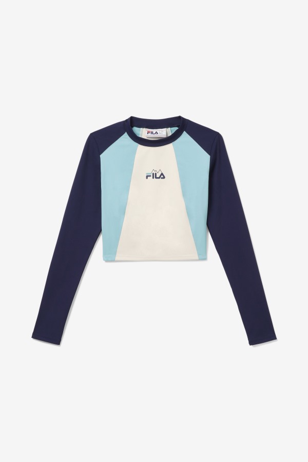 Fila Outlets Whitely Top Navy/Iced Aqua/Egret