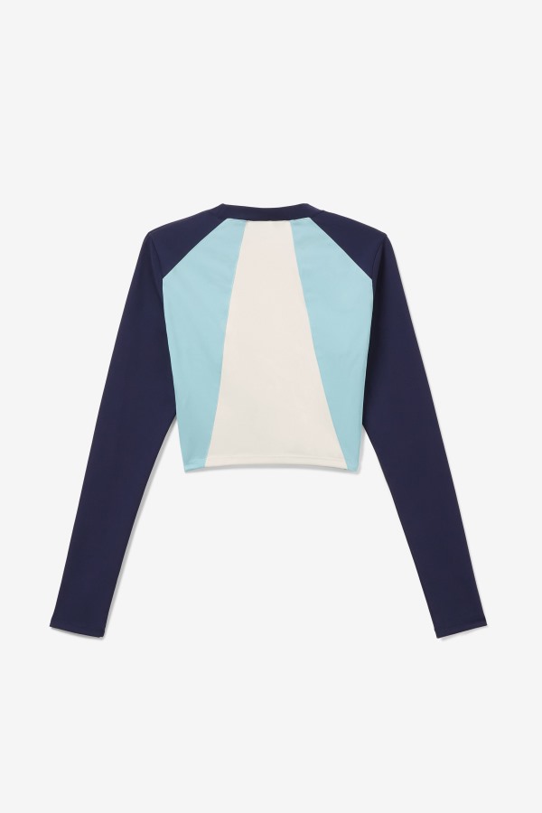 Fila Outlets Whitely Top Navy/Iced Aqua/Egret