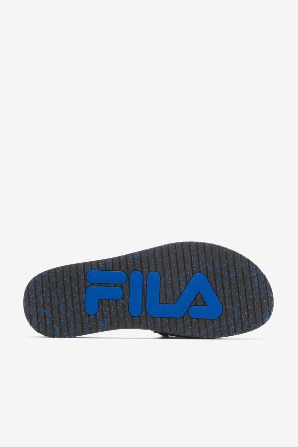 Black/Blue/Red Orange Fila Outlets Men\'s Lunar Slide