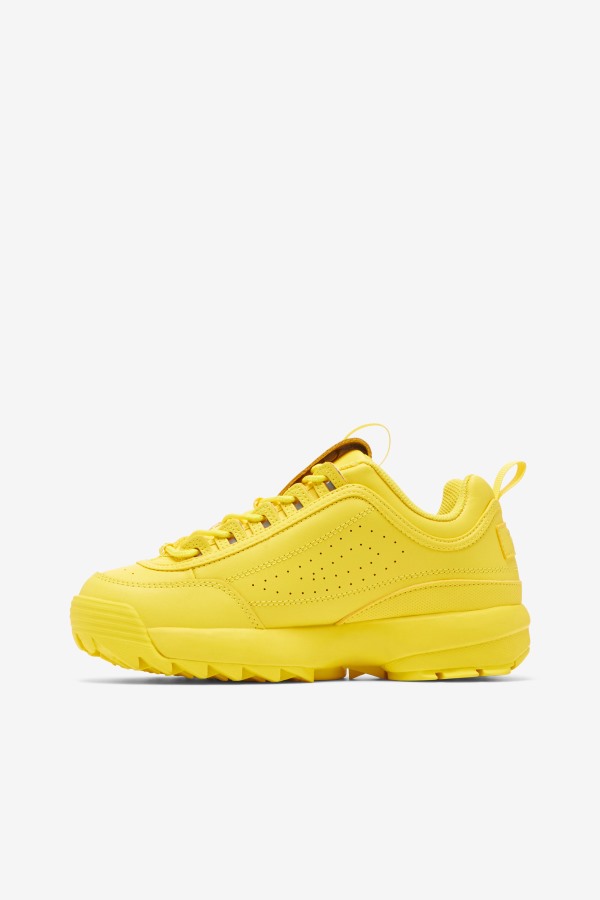 Women\'s Disruptor 2 Premium Fila Outlets Buttercup/Butteercup