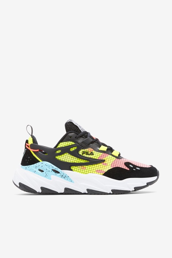 Fila Outlets Black/White/Yellow Men's Ray Tracer Evo