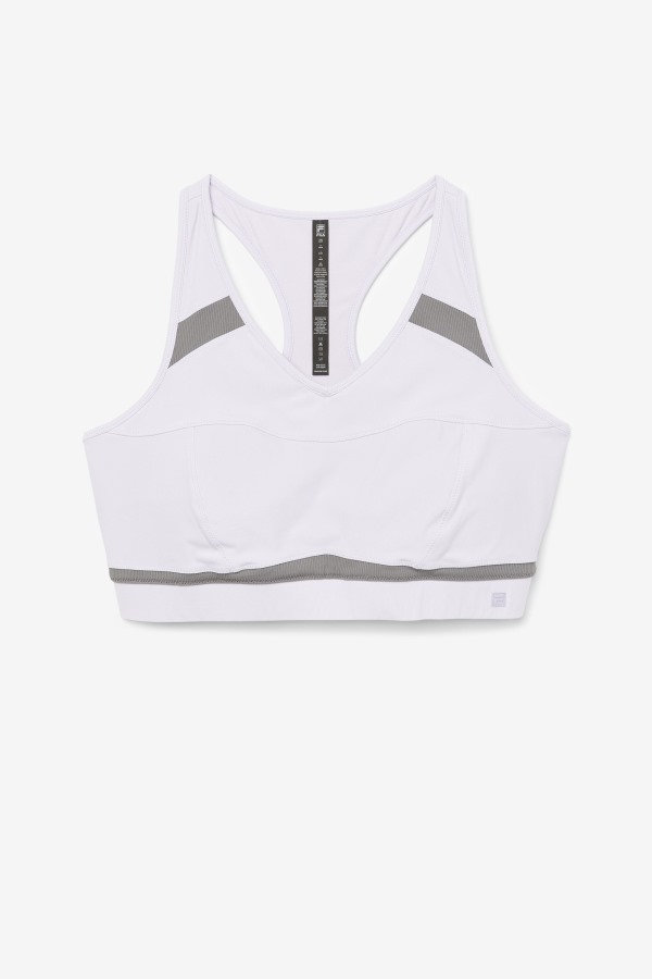 Lavender Blue/Gargoyle Uplift Racerback Sports Bra Fila Outlets