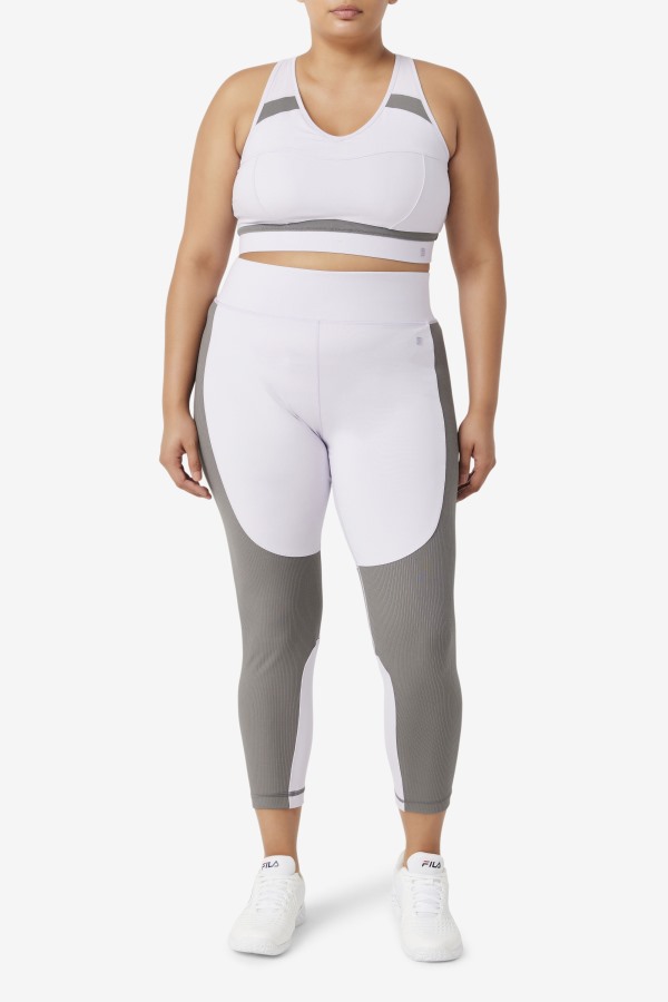 Lavender Blue/Gargoyle Uplift Racerback Sports Bra Fila Outlets