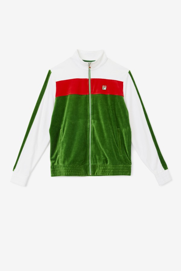 Brice Velour Jacket Formal Garden/White/Red Fila Outlets