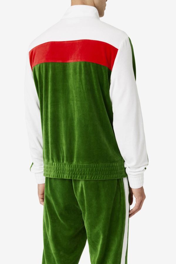 Brice Velour Jacket Formal Garden/White/Red Fila Outlets