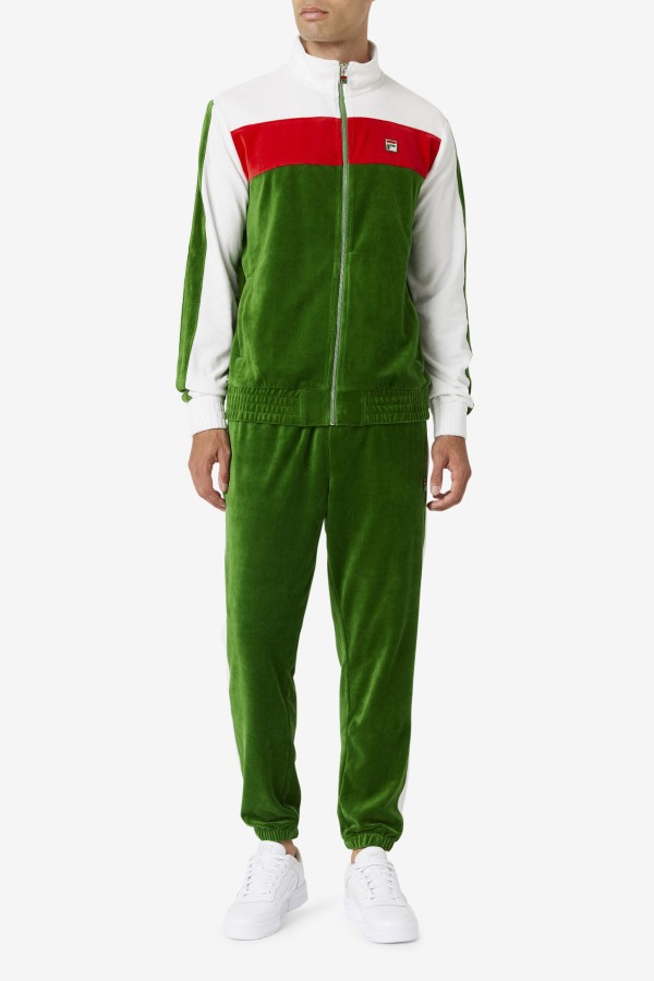 Brice Velour Jacket Formal Garden/White/Red Fila Outlets