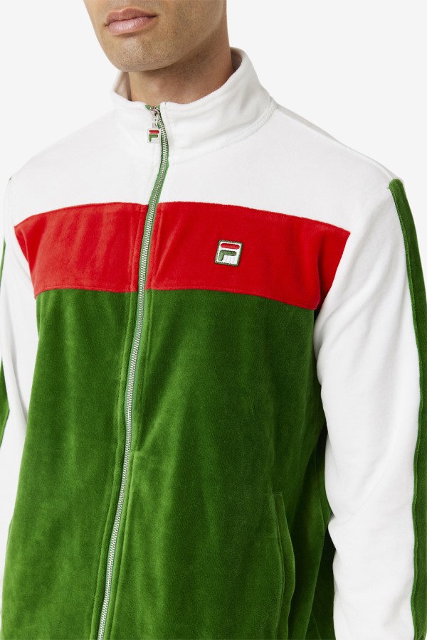 Brice Velour Jacket Formal Garden/White/Red Fila Outlets