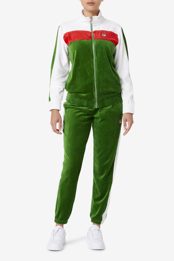 Brice Velour Jacket Formal Garden/White/Red Fila Outlets