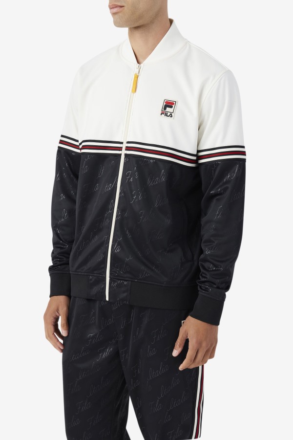 Black/Gardenia/Yellow Ridd Track Jacket Fila Outlets