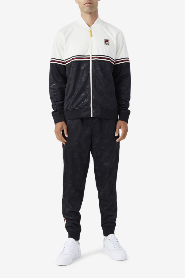 Black/Gardenia/Yellow Ridd Track Jacket Fila Outlets