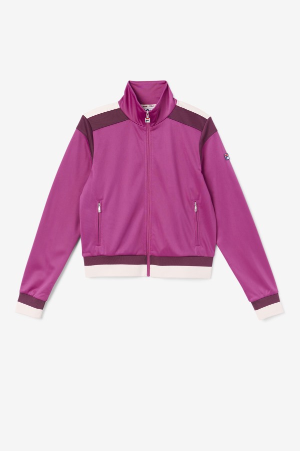 Rouge/Grape Wine/Potpourri Fila Outlets Sandy Track Jacket
