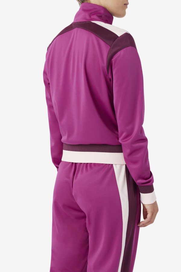 Rouge/Grape Wine/Potpourri Fila Outlets Sandy Track Jacket