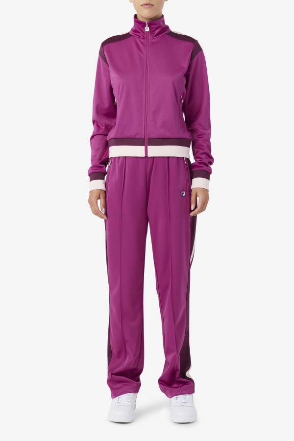 Rouge/Grape Wine/Potpourri Fila Outlets Sandy Track Jacket