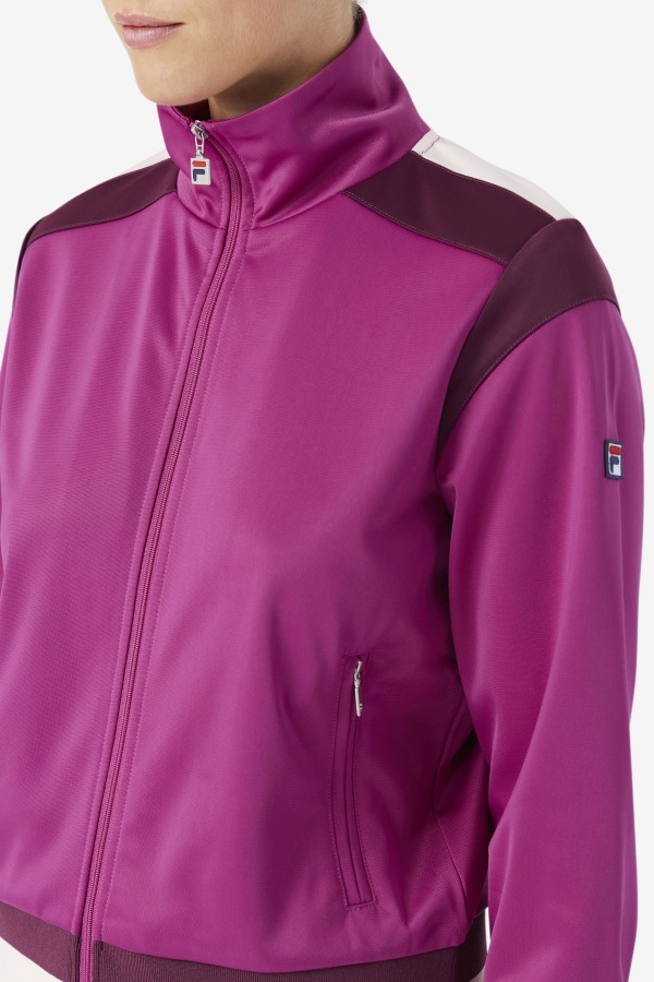 Rouge/Grape Wine/Potpourri Fila Outlets Sandy Track Jacket
