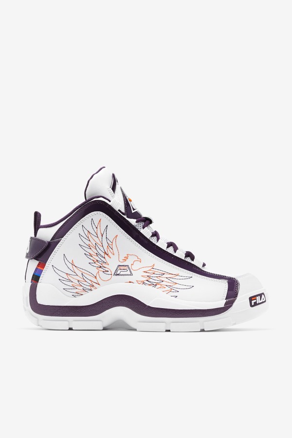 Men's Grant Hill 2 History White/Purple Pennant/Orange Fila Outlets